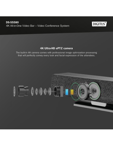 Barra de vídeo 4K All-In-One - sistema de videoconferencia