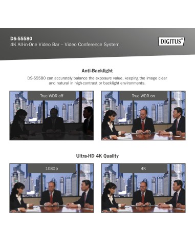 Barra de vídeo 4K All-In-One - sistema de videoconferencia