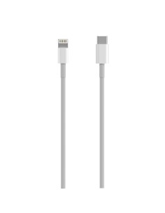 Cable LIGHTNING a USB-C USB 2.0, LIGHTNING/M-USB-C/M, Blanco, 2.0m