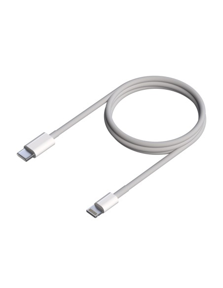 Cable LIGHTNING a USB-C USB 2.0, LIGHTNING/M-USB-C/M, Blanco, 2.0m