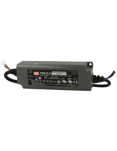 FUENTE REGULABLE PWM IP67 1.2-24V 60W 2.5A IDEAL PARA TIRAS DE LED