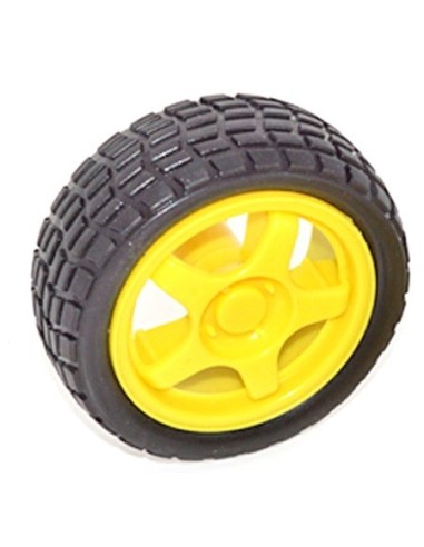 RUEDA DE COCHE 70mm ENGRANAJE TT