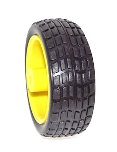 RUEDA DE COCHE 70mm ENGRANAJE TT