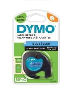 CINTA DYMO PLASTICO AZUL