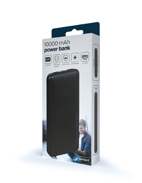 POWERBANK 10000 mAh, Negro