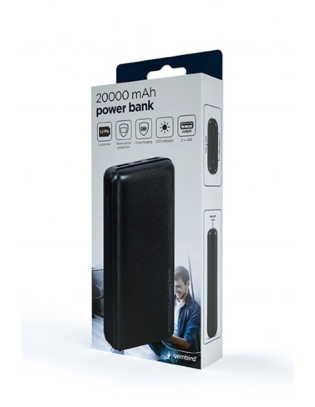 POWERBANK 20000 mAh, Negro