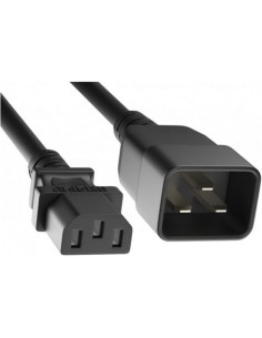 Prolongador de red C20/13 Negro, 2 Mts