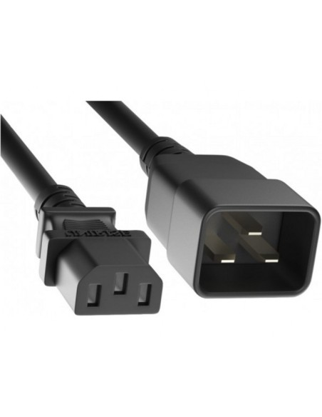 Prolongador de red C20/13 Negro, 2 Mts