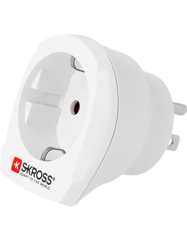 ADAPTADOR EUROPEO-USA CON  TOMA TIERRA