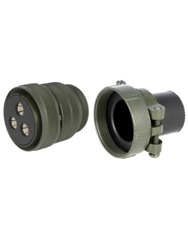 CONECTOR MILITAR 3 PINS HEMBRA 150A 900VDC-1.2KVAC