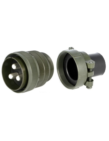CONECTOR MILITAR 3 PINS MACHO 150A 900VDC-1.2KVAC