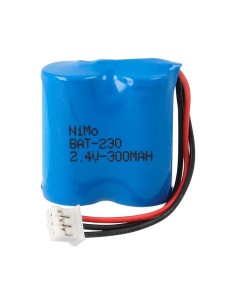 PACK 2 BATERIAS NI-CD 2.4V 300MAH 30x29x14,5mm 3CABLES
