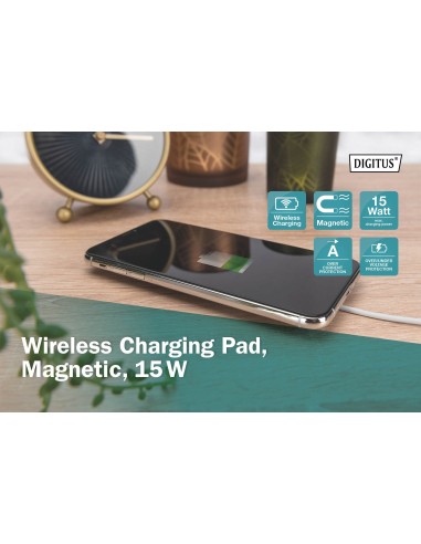 Almohadilla de carga inalámbrica, magnética, 15W