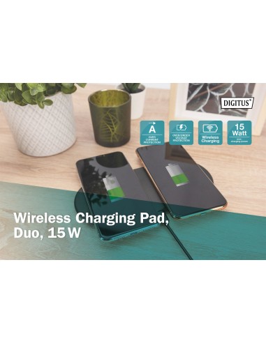 Base de carga inalámbrica Dual 15W