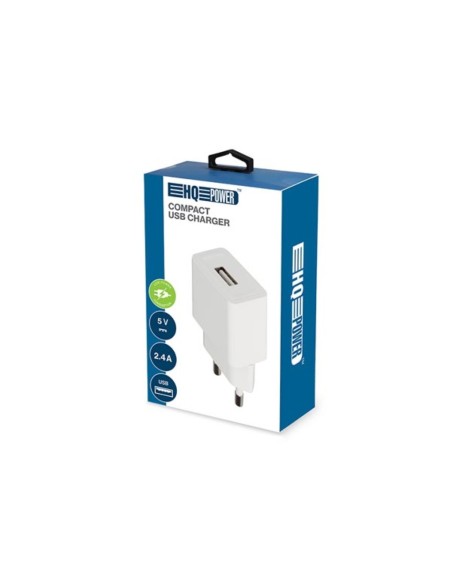 Alimentador USB 5V 2.4A blanco