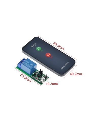TELERRUPTOR POR INFRARROJO DE 1 CANAL SALIDA RELÉ