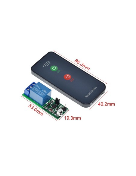 TELERRUPTOR POR INFRARROJO DE 1 CANAL SALIDA RELÉ