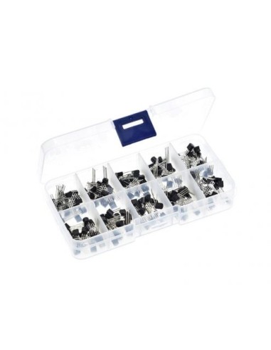 SURTIDO 200 UDS TRANSISTORES TO-92 NPN & PNP USO COMUN