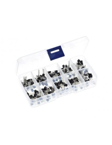 SURTIDO 200 UDS TRANSISTORES TO-92 NPN & PNP USO COMUN