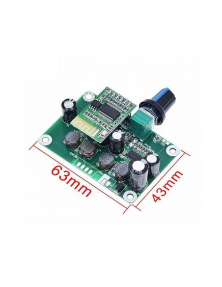 AMPLIFICADOR DE AUDIO 2X30W ESTÉREO DIGITAL 12V-24V CON BLUETOOTH 4.2