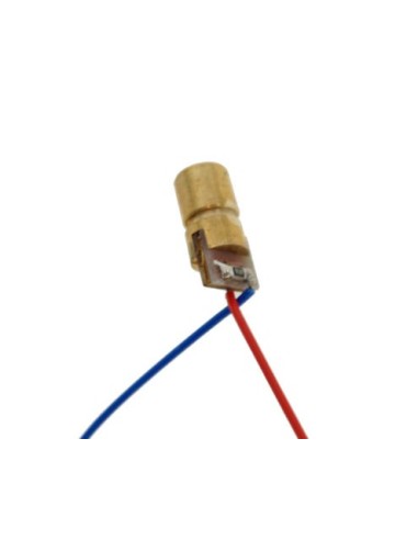 DIODO LÁSER ROJO CON CABEZAL DE COBRE PEQUEÑO, 150MW, 5V, 6MM OD