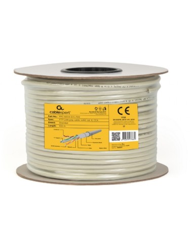 Bobina 100mts CABLE DE RED RJ-45 CAT6 UTP (SIN BLIANDAR)  CCA rígido