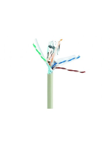 Bobina 100mts CABLE DE RED RJ-45 CAT6 UTP (SIN BLIANDAR)  CCA rígido