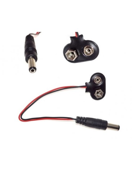 BROCHE DE BATERÍA DE 5,5 X 2,1 MM Y 9 V CC