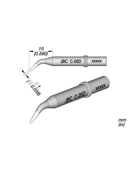PUNTA JBC CURVA 1MM PARA 14ST 0550200