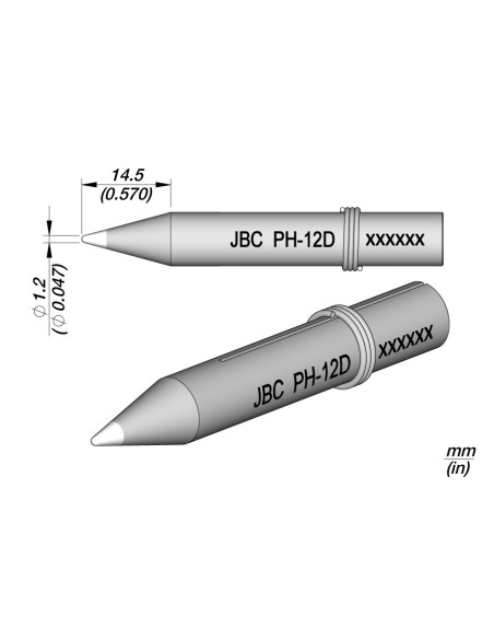 PUNTA JBC 1.2MM 30ST/40ST 0300707