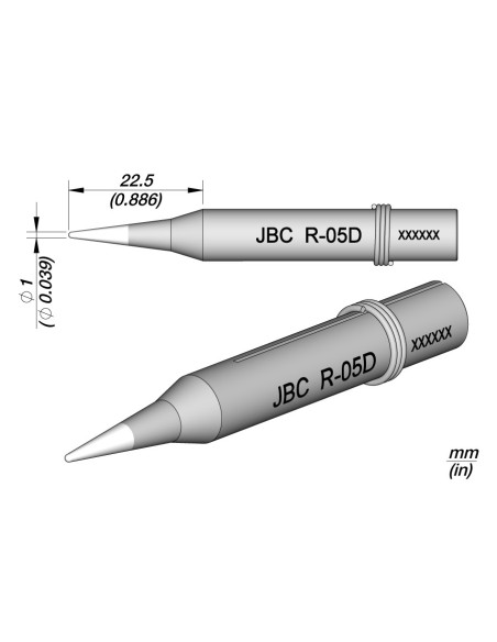 PUNTA JBC 1MM 30ST/40ST  0390401