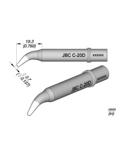 PUNTA JBC 2.7MM CURVA 55N 0550509