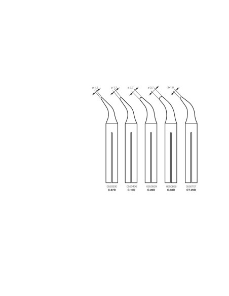 PUNTA CURVA JBC 3.7MM 55N 0550608