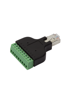 Adaptador de terminal de tornillo RJ45 macho a 8 pines 2