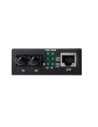 Gigabit Media Converter, RJ45 / ST