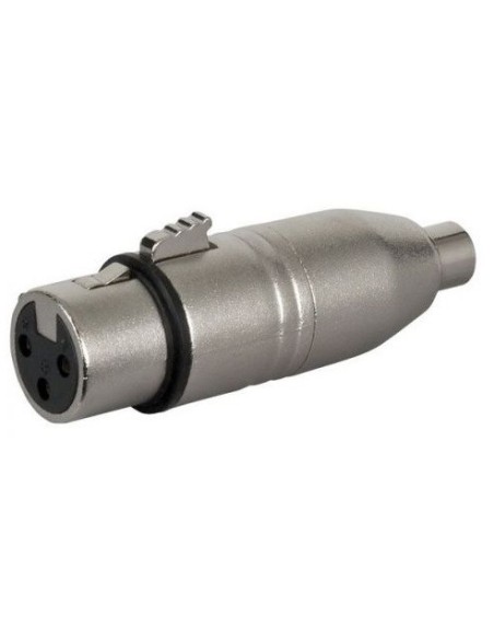 ADAPTADOR XLR-HEMBRA A RCA HEMBRA