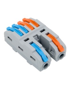 BORNA BIFURCADOR DE CONEXION DOBLE 1x2 EN LINEA HASTA 4mm