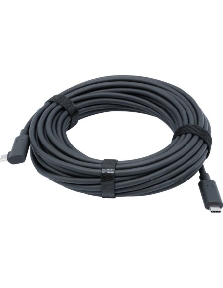 Cable USB 3.2 Gen2 híbrido Tipo-C / Tipo-C en ángulo - 10 M