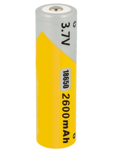 BATERIA RECARGABLE LITIO-ION 18650 3,7V 2,6A SIN LENGUETA