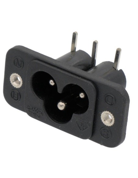 BASE ALIMENTACION TREBOL PCB-PANEL IEC 320 C5