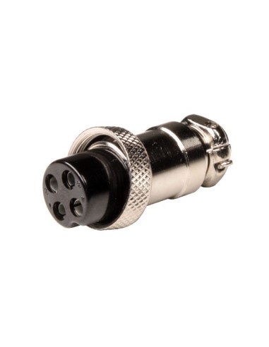 CONECTOR AEREO MICRO HEMBRA GX16 4CTS