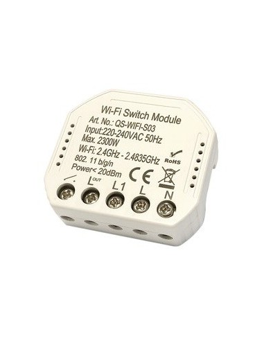 INTERRUPTOR WIFI COMPACTO PARA CAJETIN STANDARD