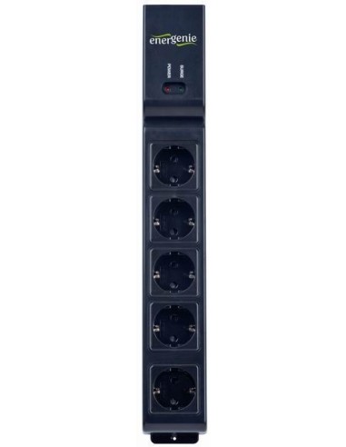 Protector contra sobretensiones de 5 enchufes con control remoto