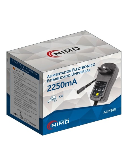 Alimentador  3÷12VCC  27W  regulable manual de