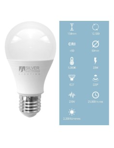 BOMBILLA LED 20W LUZ FRIA 2200LM E27 5000K