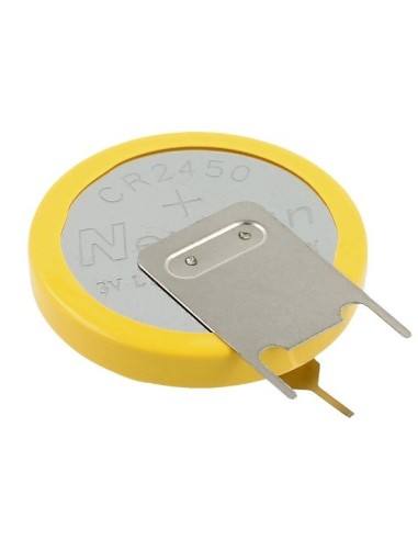 PILA LITIO 3V 540MA CR2450N PARA PCB 3 PINS VERTICAL