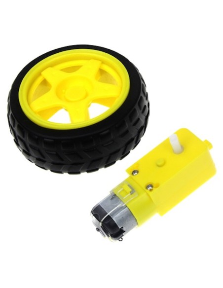 RUEDA CON MOTOR TT 6V 4.5KG/CM 60÷150mA