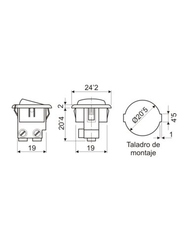 11477/N INT.1C.CON TORNILLO