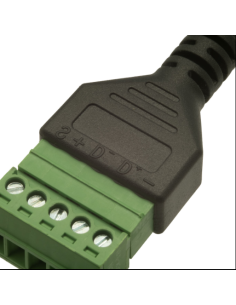 Conexion USB-C Macho a terminales 0.25m 2