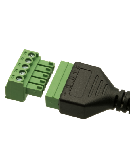 Conexion USB-C Macho a terminales 0.25m